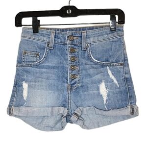 Carmar button fly denim shorts